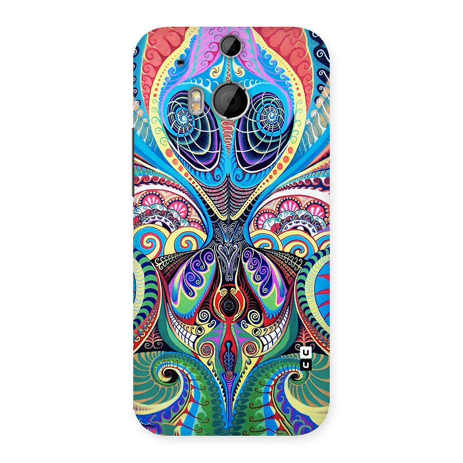 Alien Psychedelic Art Back Case for HTC One M8