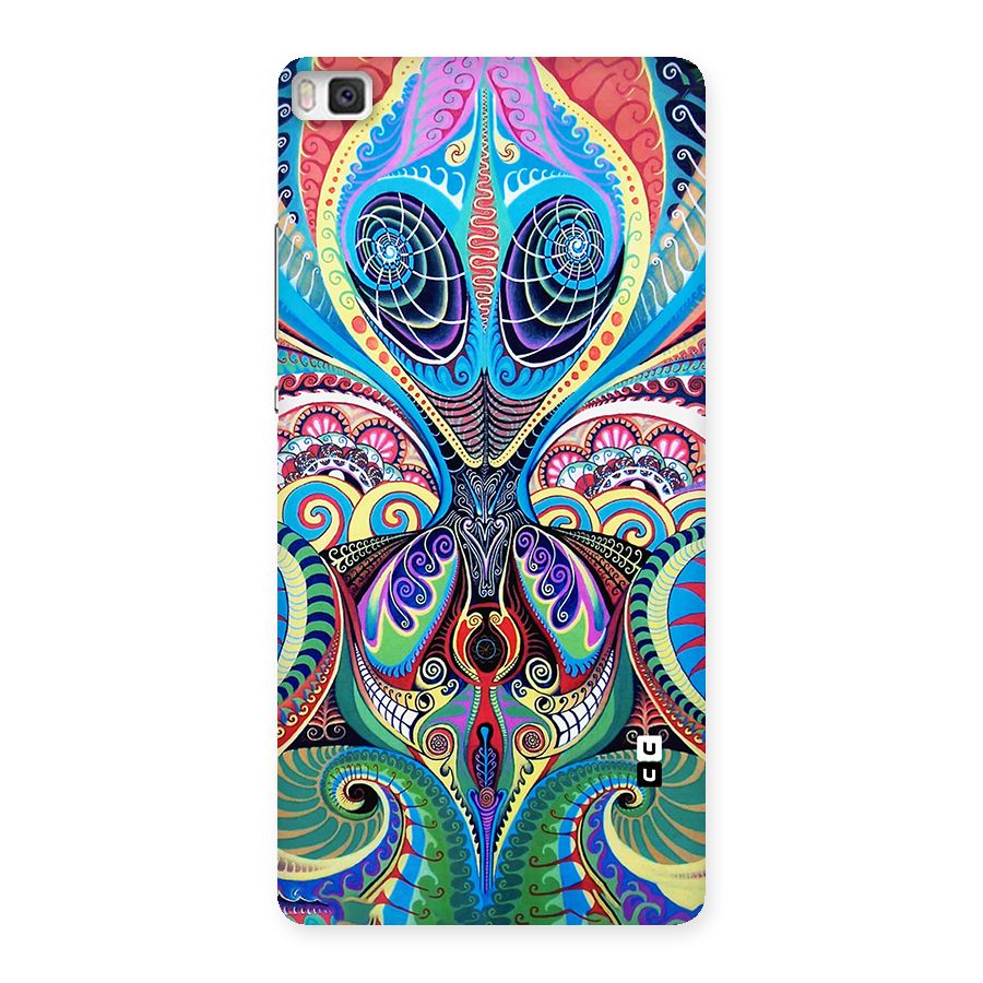 Alien Psychedelic Art Back Case for Huawei P8