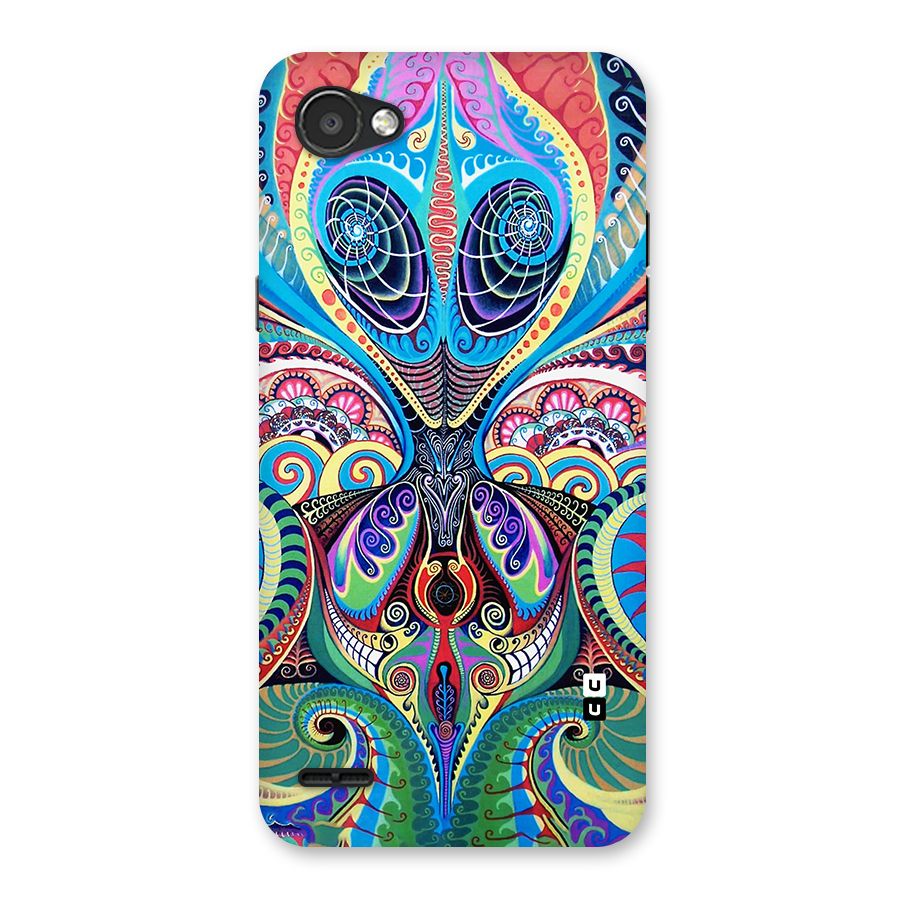 Alien Psychedelic Art Back Case for LG Q6