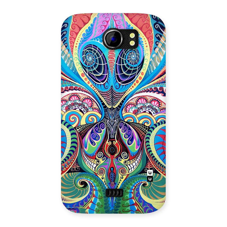 Alien Psychedelic Art Back Case for Micromax Canvas 2 A110
