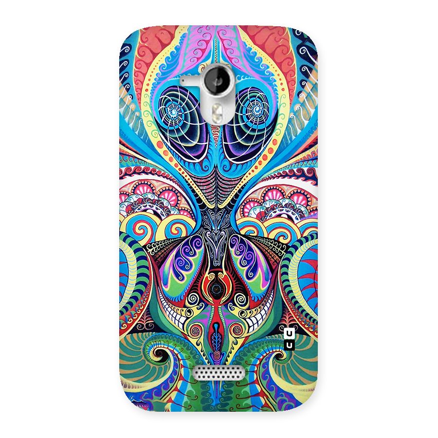 Alien Psychedelic Art Back Case for Micromax Canvas HD A116