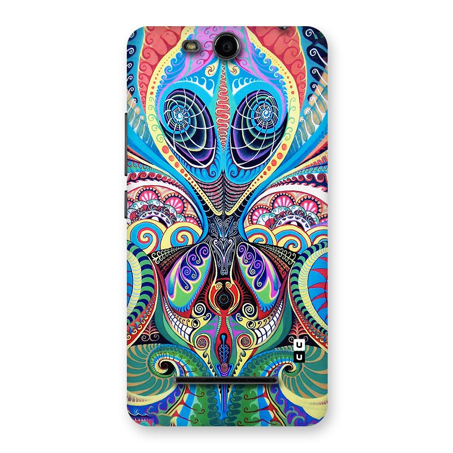 Alien Psychedelic Art Back Case for Micromax Canvas Juice 3 Q392