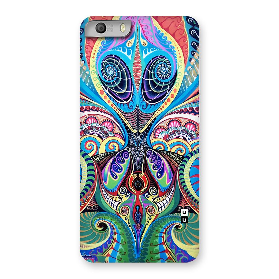 Alien Psychedelic Art Back Case for Micromax Canvas Knight 2