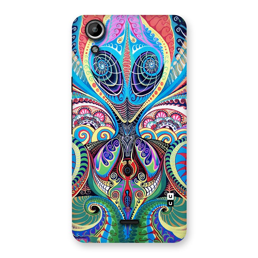 Alien Psychedelic Art Back Case for Micromax Canvas Selfie Lens Q345