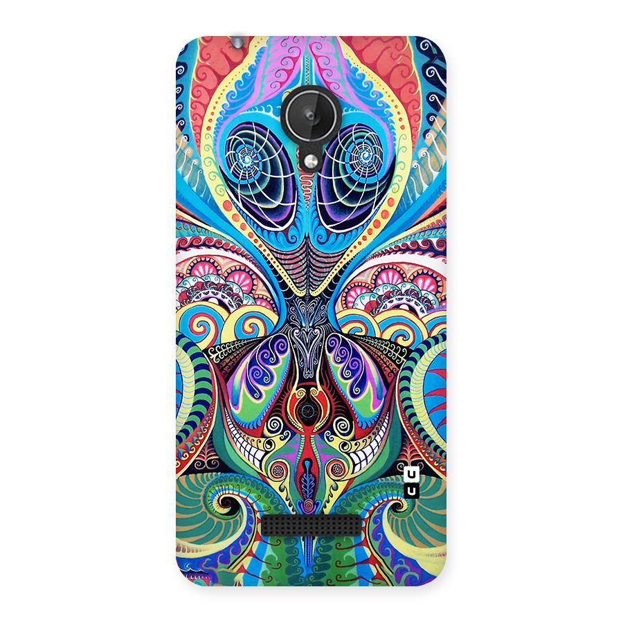 Alien Psychedelic Art Back Case for Micromax Canvas Spark Q380