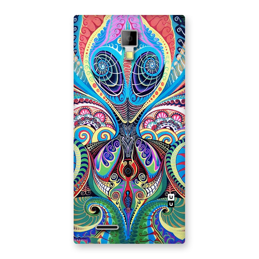 Alien Psychedelic Art Back Case for Micromax Canvas Xpress A99