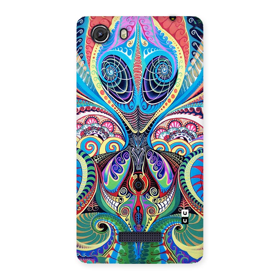 Alien Psychedelic Art Back Case for Micromax Unite 3