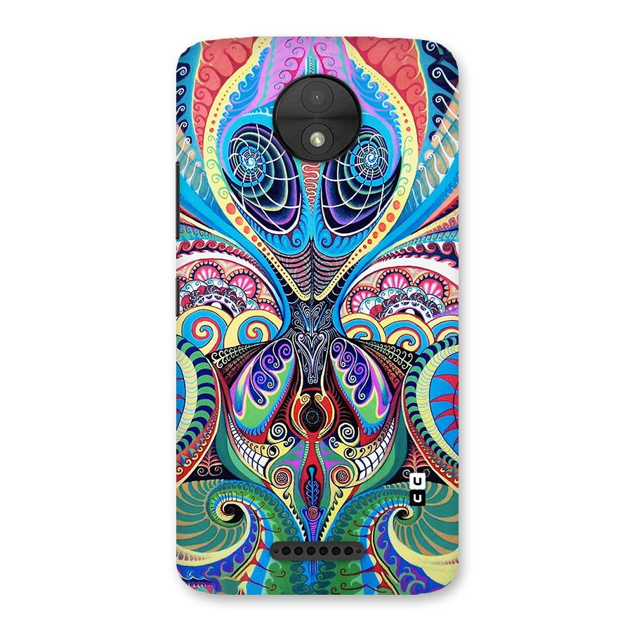 Alien Psychedelic Art Back Case for Moto C