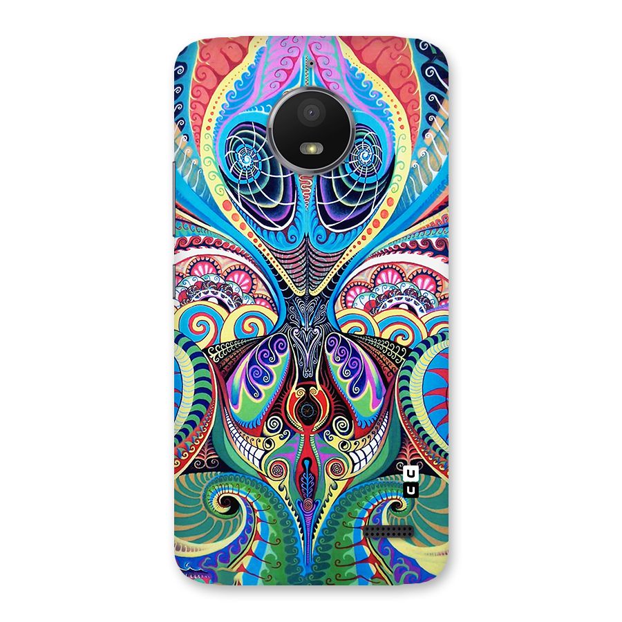 Alien Psychedelic Art Back Case for Moto E4