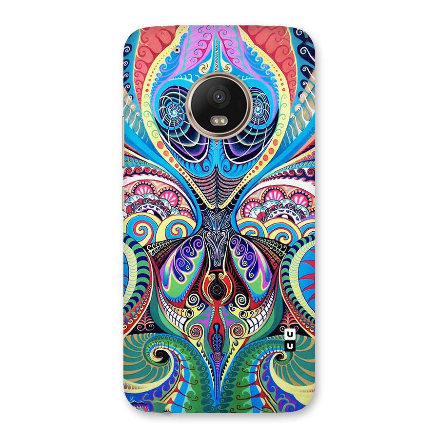 Alien Psychedelic Art Back Case for Moto G5 Plus