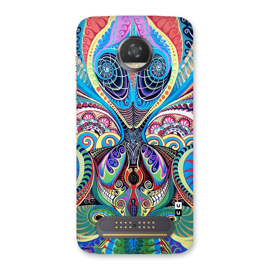 Alien Psychedelic Art Back Case for Moto Z2 Play