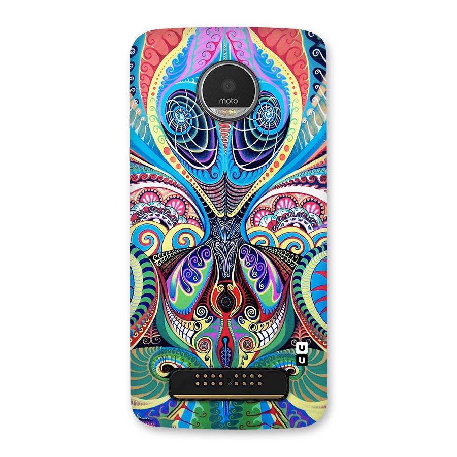 Alien Psychedelic Art Back Case for Moto Z Play