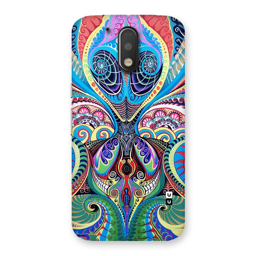 Alien Psychedelic Art Back Case for Motorola Moto G4 Plus