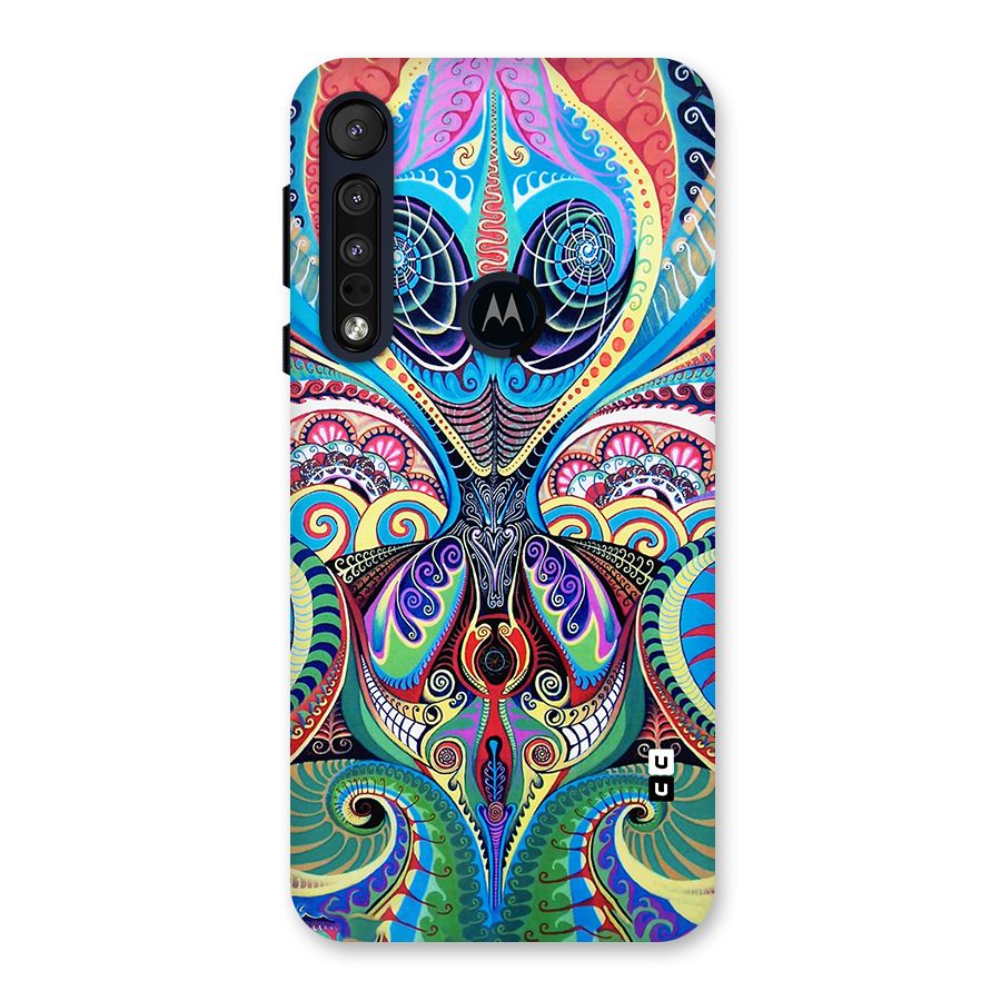 Alien Psychedelic Art Back Case for Motorola One Macro
