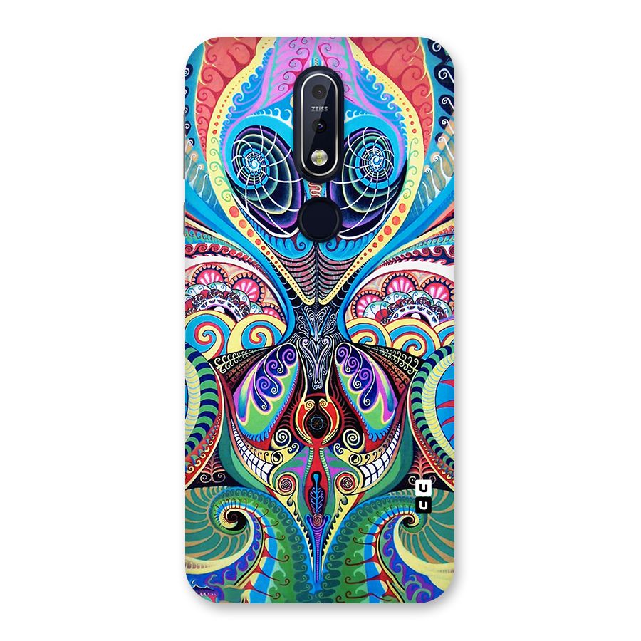 Alien Psychedelic Art Back Case for Nokia 7.1