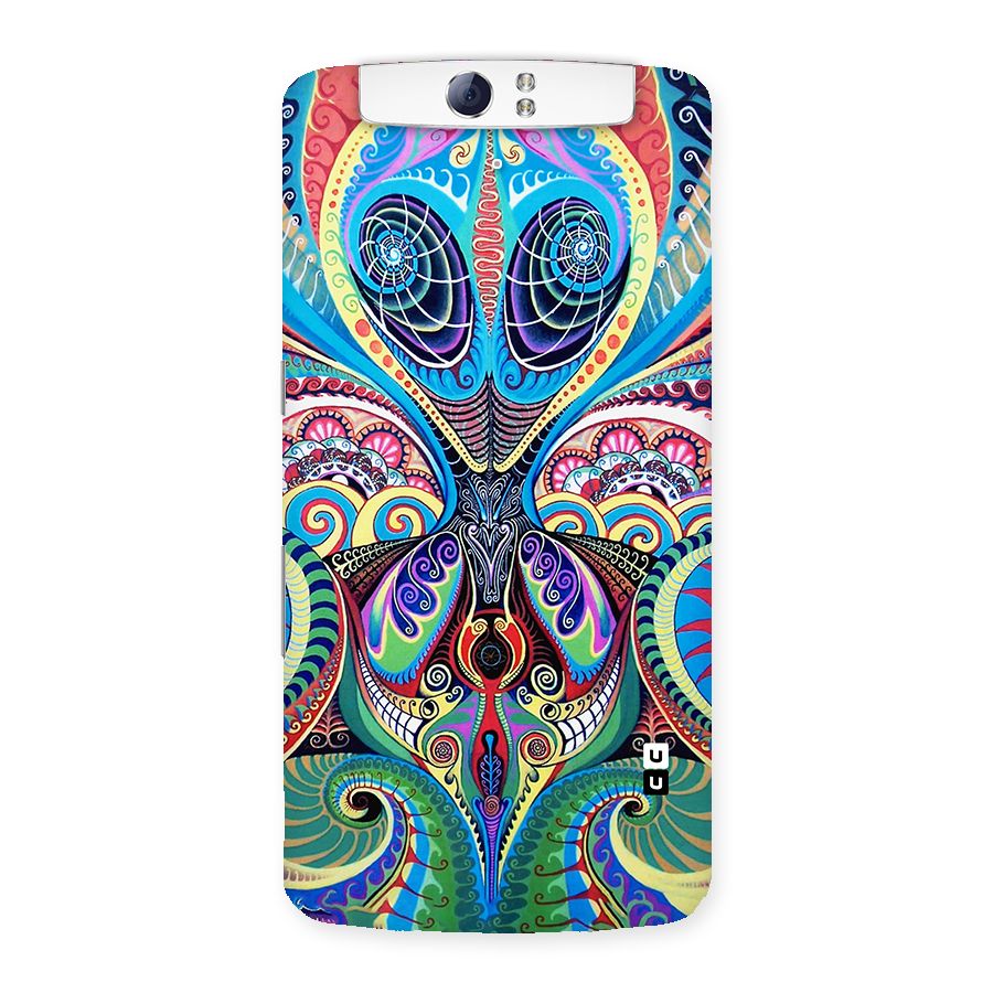 Alien Psychedelic Art Back Case for Oppo N1