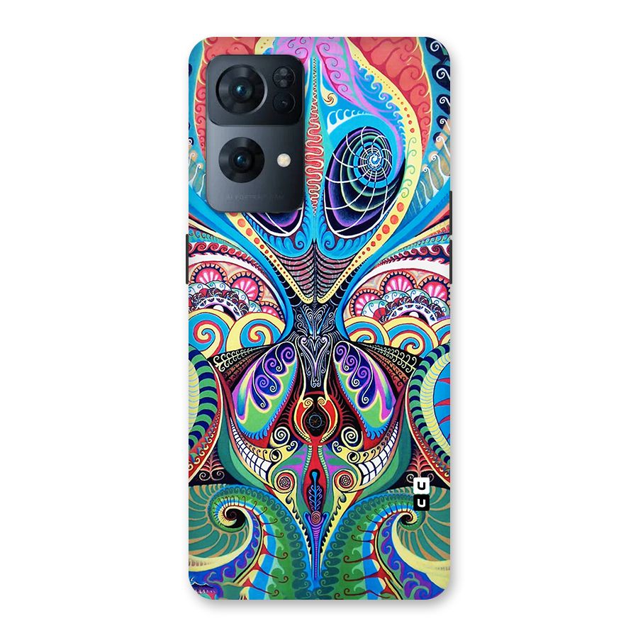 Alien Psychedelic Art Back Case for Oppo Reno7 Pro 5G