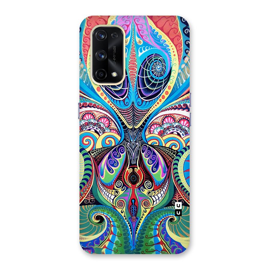 Alien Psychedelic Art Glass Back Case for Realme X7 Pro