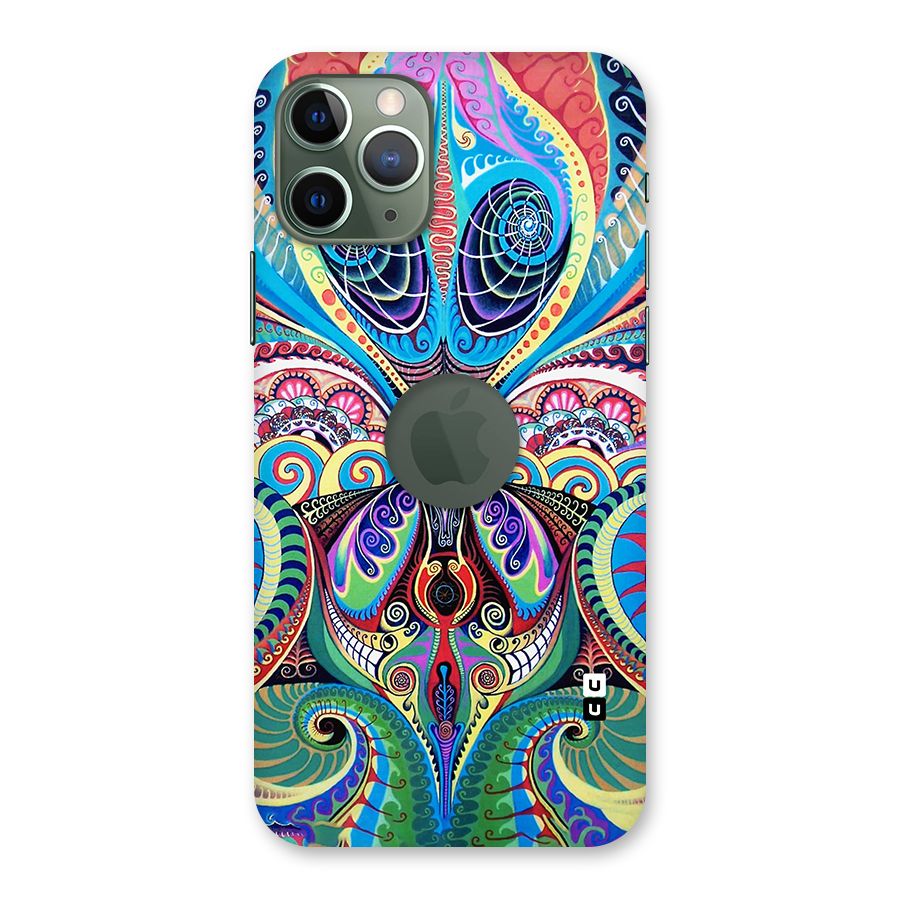 Alien Psychedelic Art Back Case for iPhone 11 Pro Logo  Cut