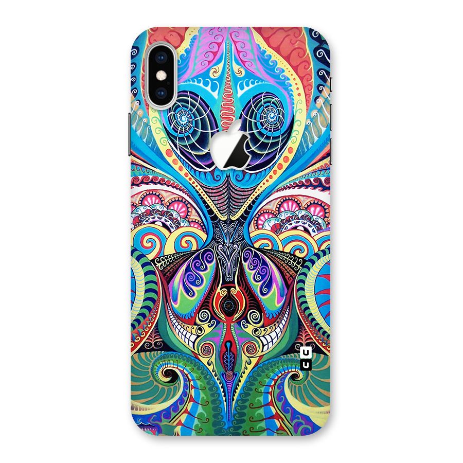 Alien Psychedelic Art Back Case for iPhone XS Max Apple Cut