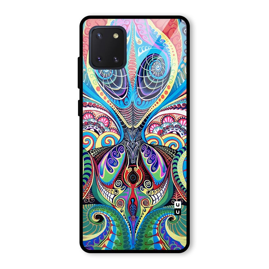 Alien Psychedelic Art Glass Back Case for Galaxy Note 10 Lite