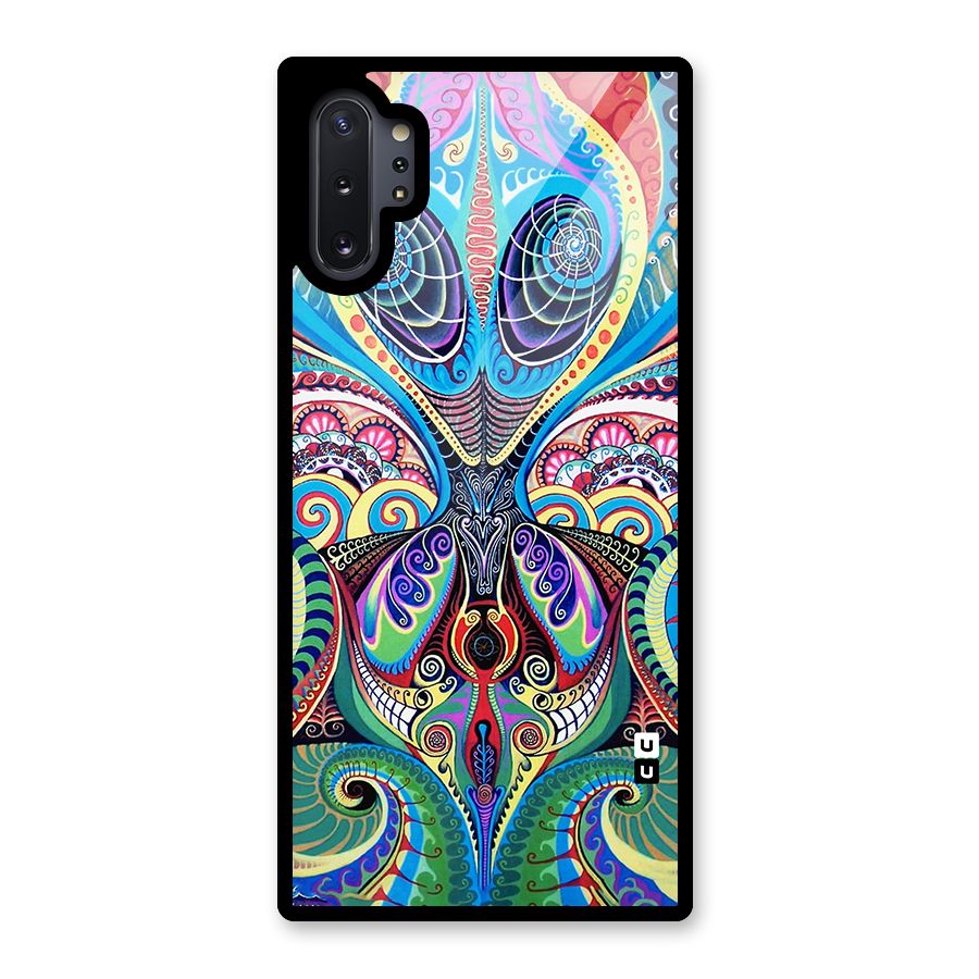 Alien Psychedelic Art Glass Back Case for Galaxy Note 10 Plus