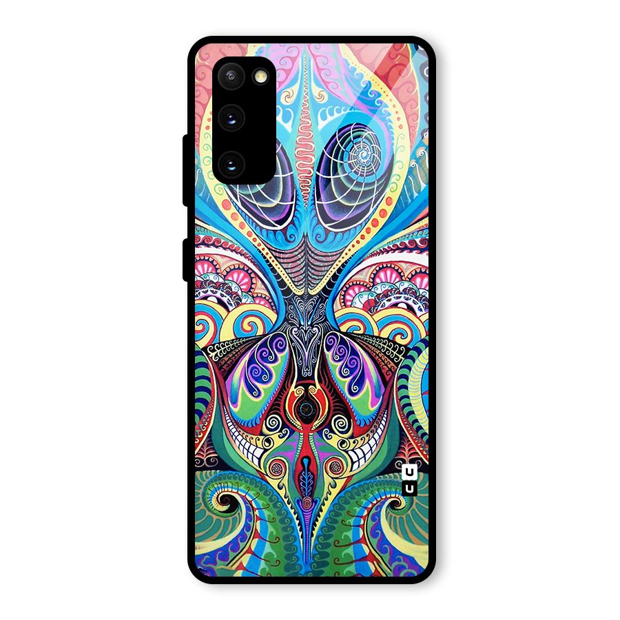 Alien Psychedelic Art Glass Back Case for Galaxy S20 FE 5G