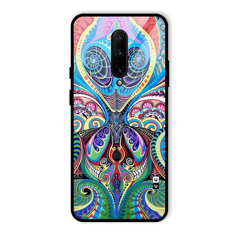 Alien Psychedelic Art Glass Back Case for OnePlus 7 Pro