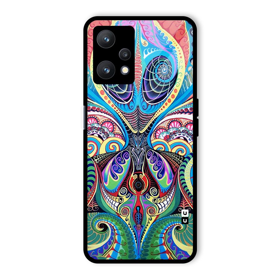 Alien Psychedelic Art Glass Back Case for Realme 9 Pro 5G