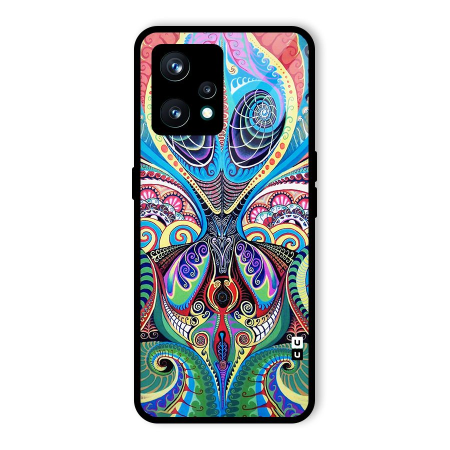 Alien Psychedelic Art Glass Back Case for Realme 9 Pro Plus 5G