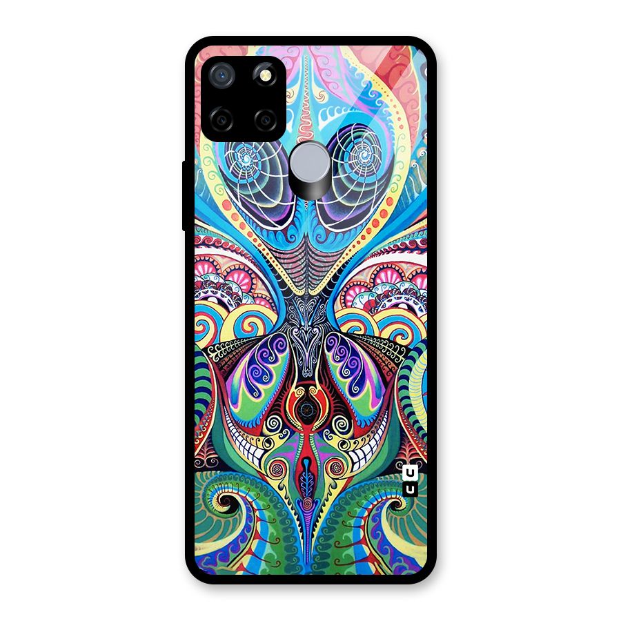 Alien Psychedelic Art Glass Back Case for Realme Narzo 30A