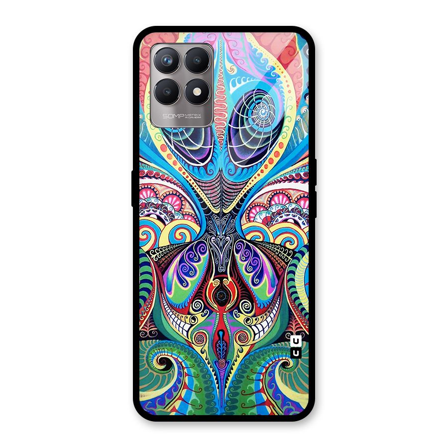 Alien Psychedelic Art Glass Back Case for Realme Narzo 50