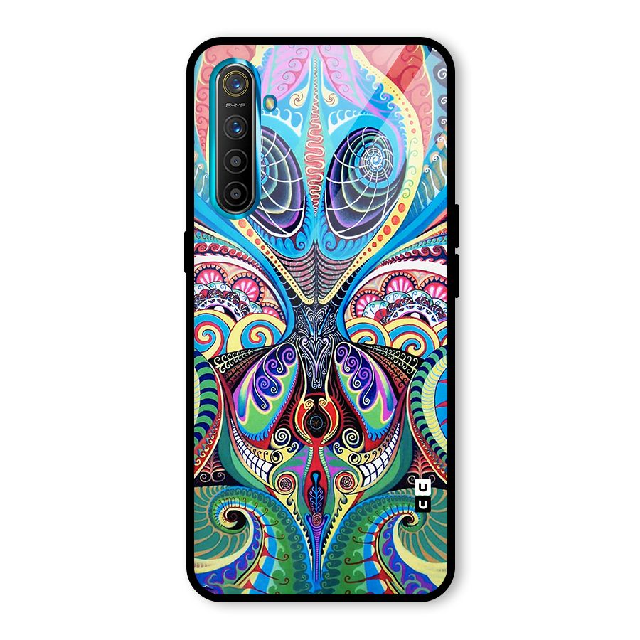 Alien Psychedelic Art Glass Back Case for Realme X2