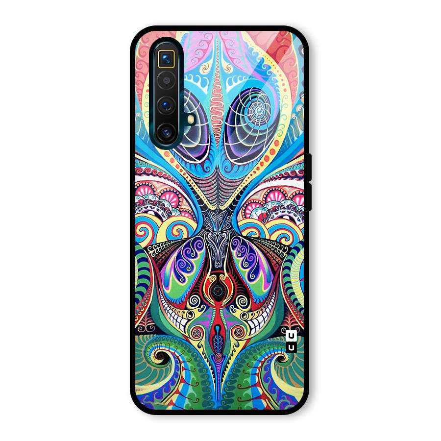 Alien Psychedelic Art Glass Back Case for Realme X3