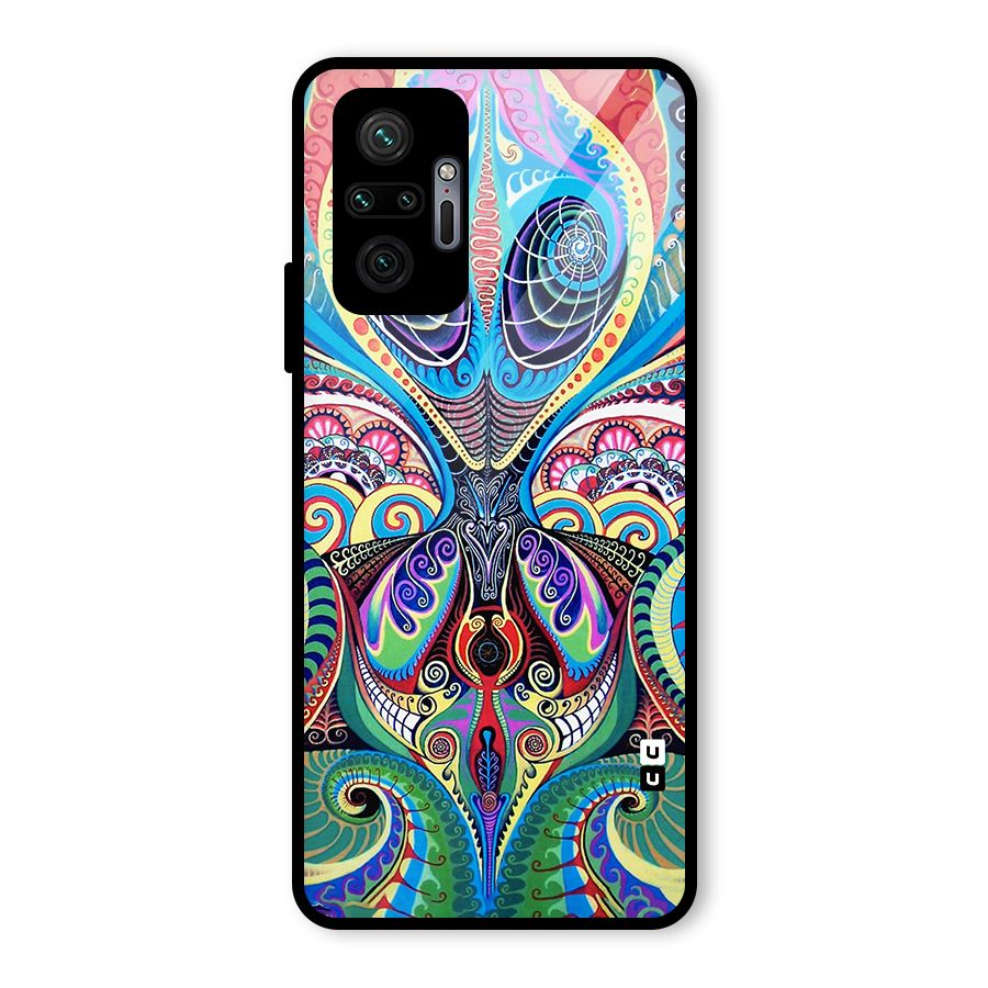 Alien Psychedelic Art Glass Back Case for Redmi Note 10 Pro