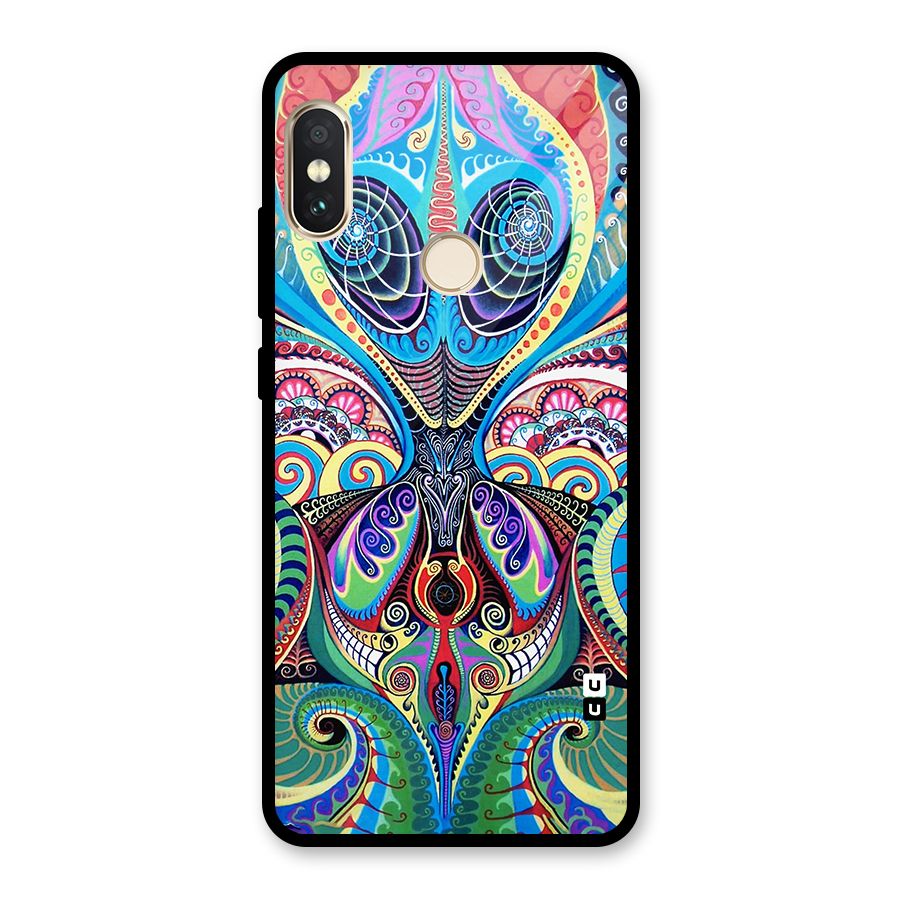 Alien Psychedelic Art Glass Back Case for Redmi Note 5 Pro