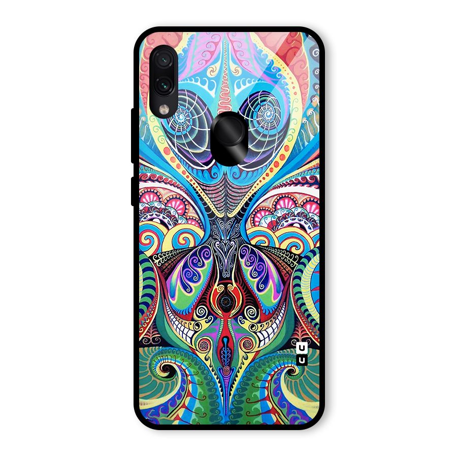 Alien Psychedelic Art Glass Back Case for Redmi Note 7 Pro