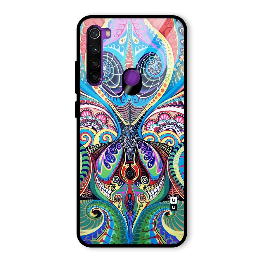 Alien Psychedelic Art Glass Back Case for Redmi Note 8