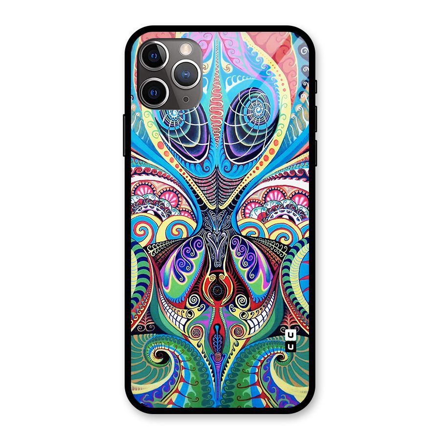 Alien Psychedelic Art Glass Back Case for iPhone 11 Pro Max