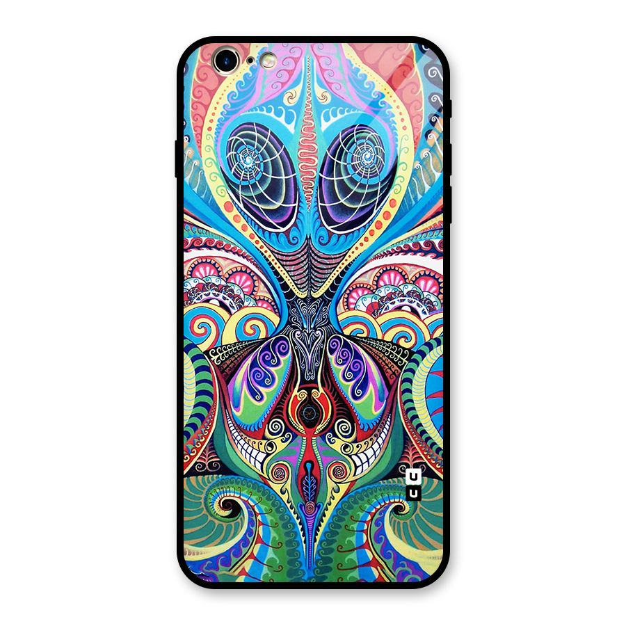 Alien Psychedelic Art Glass Back Case for iPhone 6 Plus 6S Plus