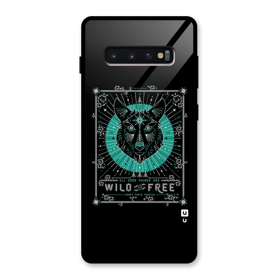 All Good Things Wild and Free Glass Back Case for Galaxy S10 Plus