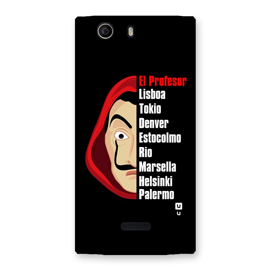 All Members Money Heist Back Case for Canvas Nitro 2 E311