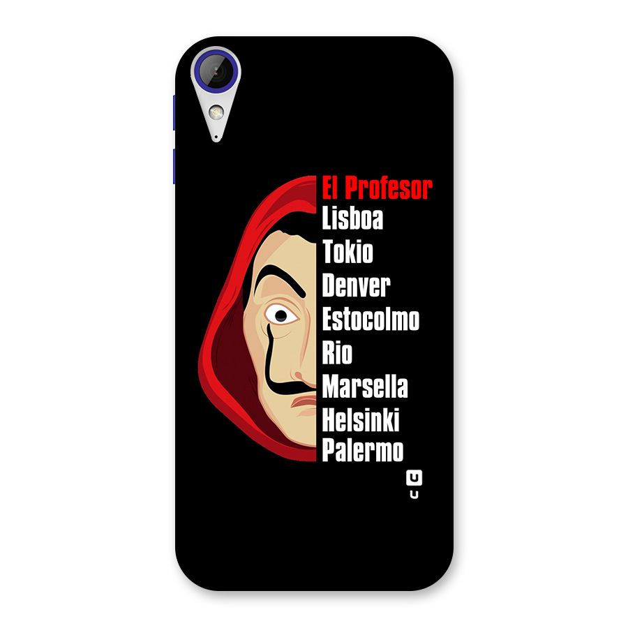 All Members Money Heist Back Case for Desire 830