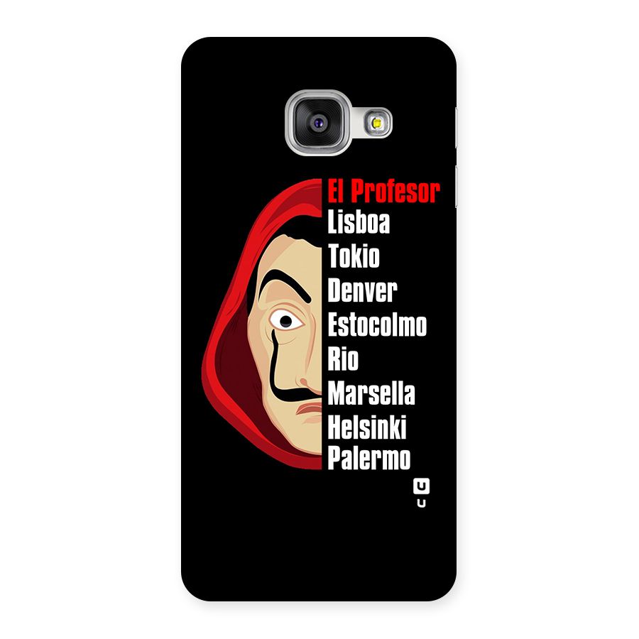 All Members Money Heist Back Case for Galaxy A3 2016