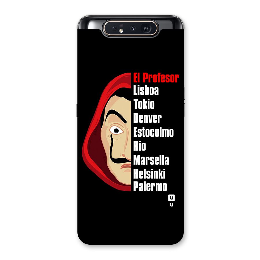 All Members Money Heist Back Case for Galaxy A80