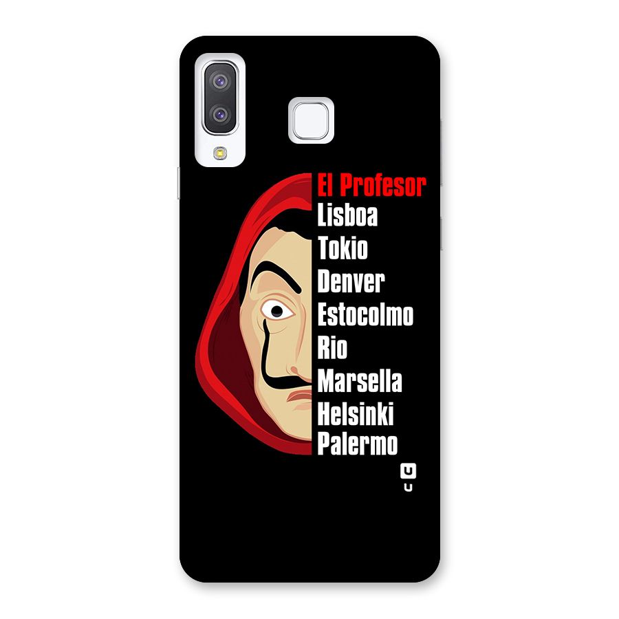 All Members Money Heist Back Case for Galaxy A8 Star