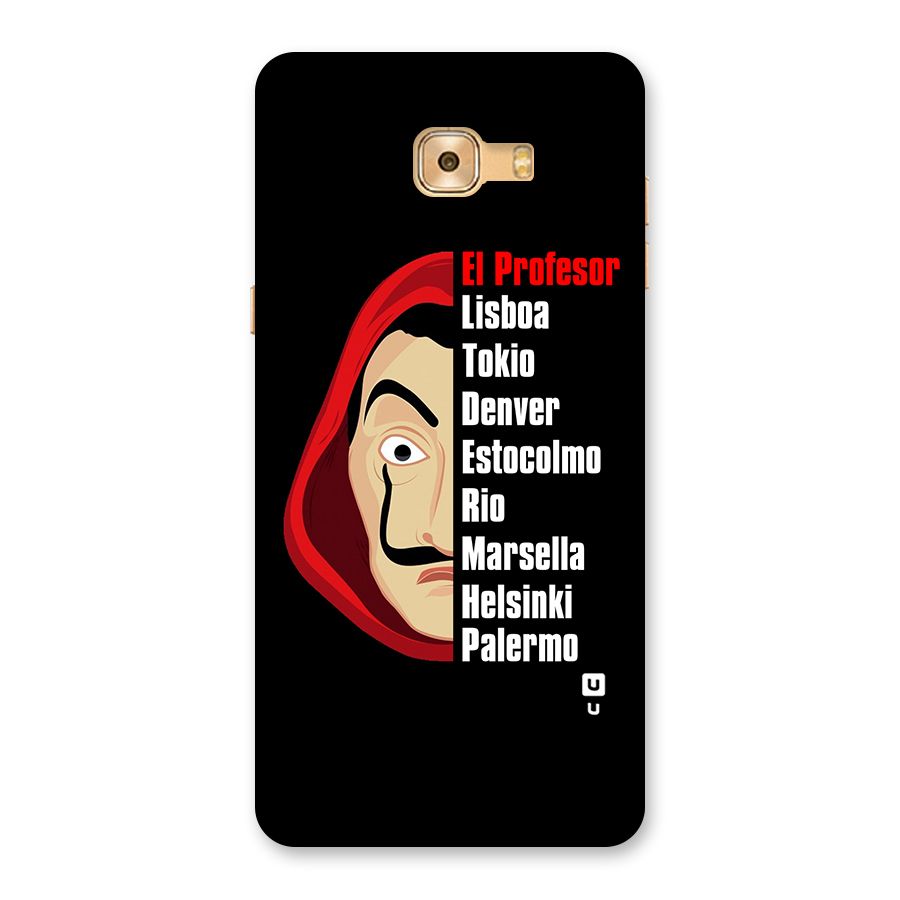All Members Money Heist Back Case for Galaxy C9 Pro