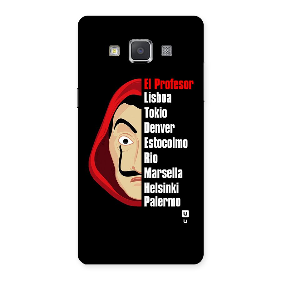 All Members Money Heist Back Case for Galaxy Grand Max