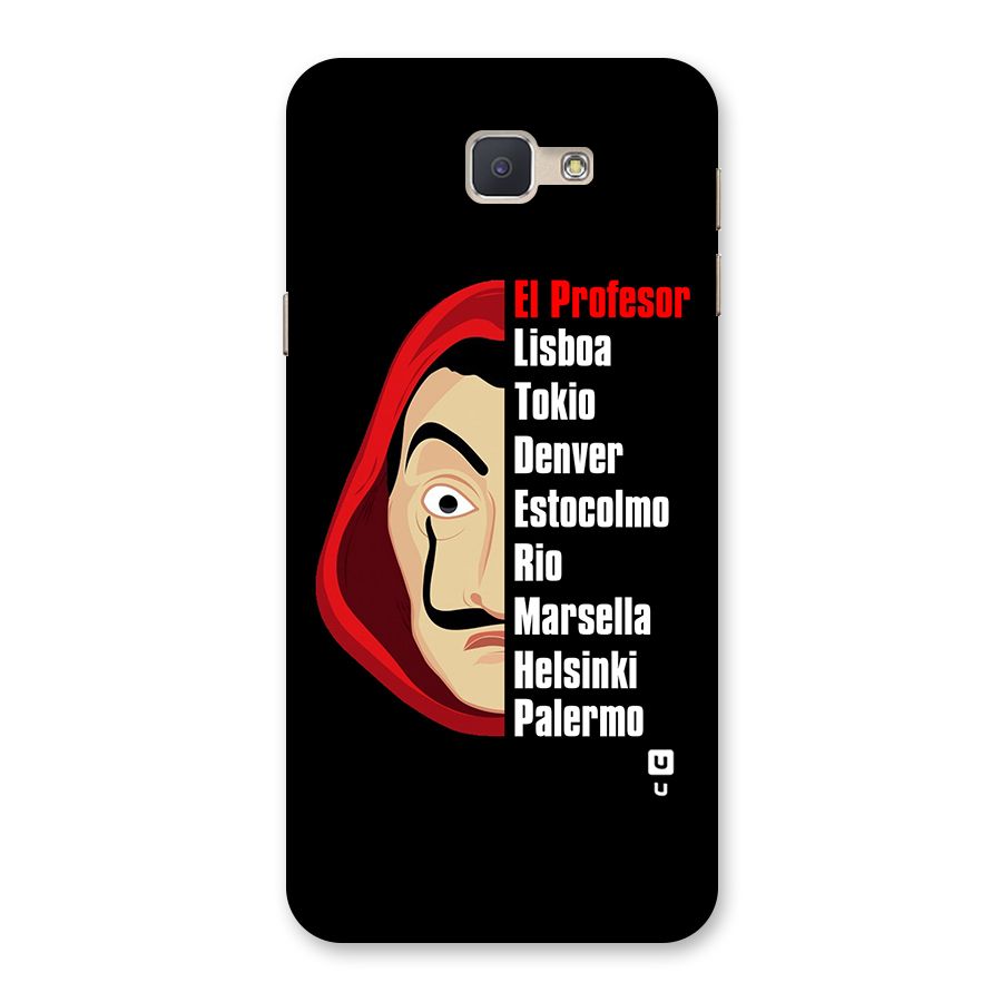 All Members Money Heist Back Case for Galaxy J5 Prime