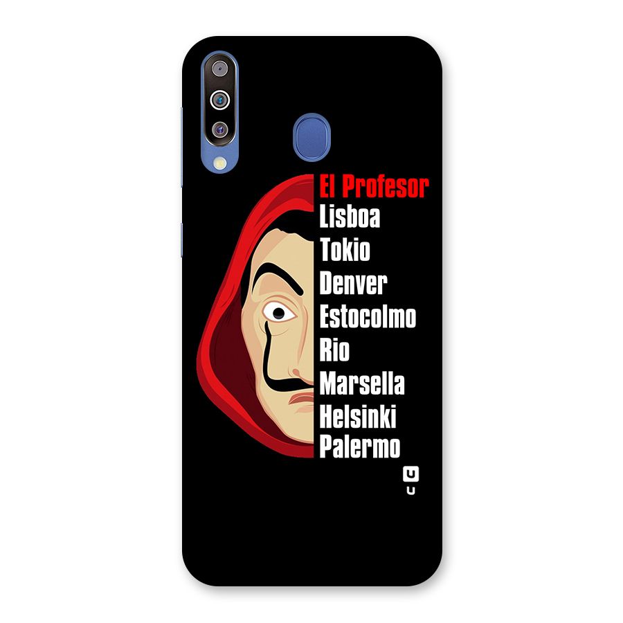 All Members Money Heist Back Case for Galaxy M30